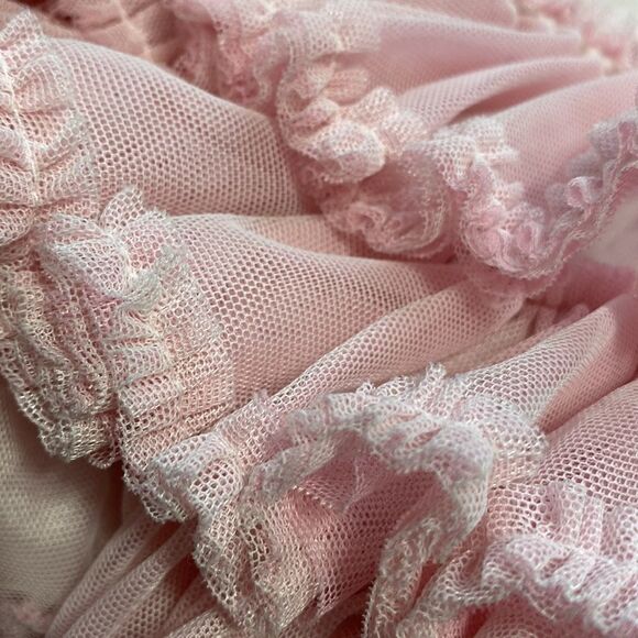 Isabella Chloe Dress Sleeveless White w/ Pink Layered Tule attached Skirt 24 M - Picture 8 of 16